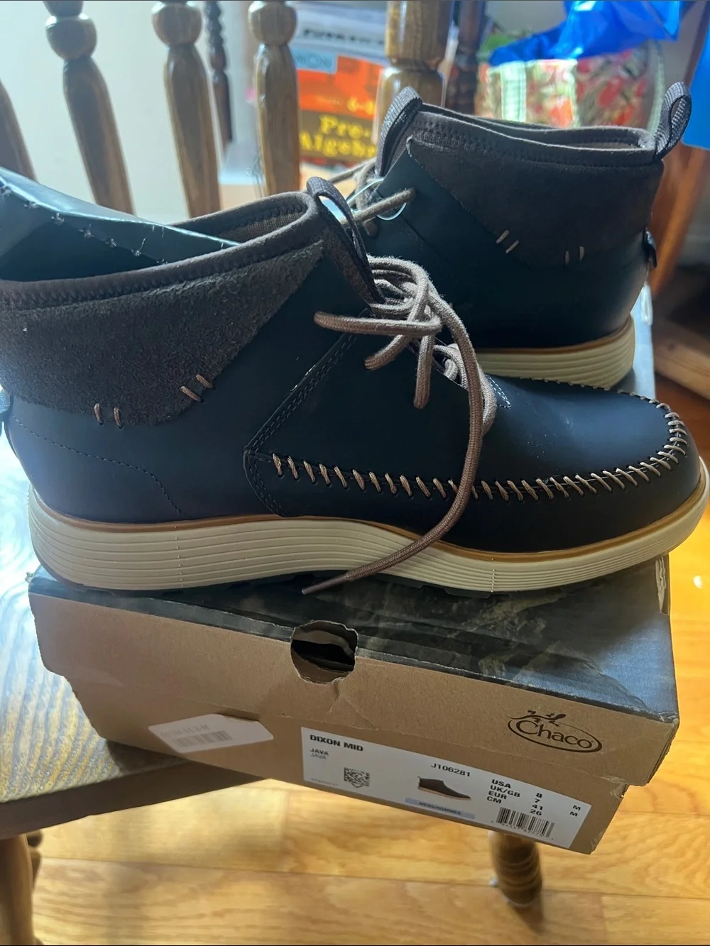 Chaco Men's Black and Brown Leather Chukka Boots